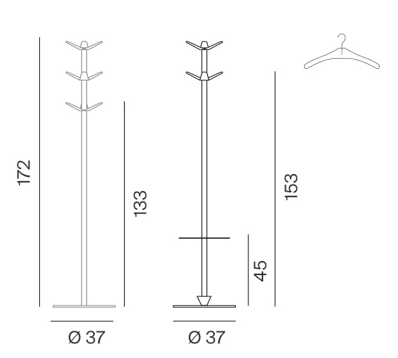 Bambu umbrella coat stand | Mobles 114